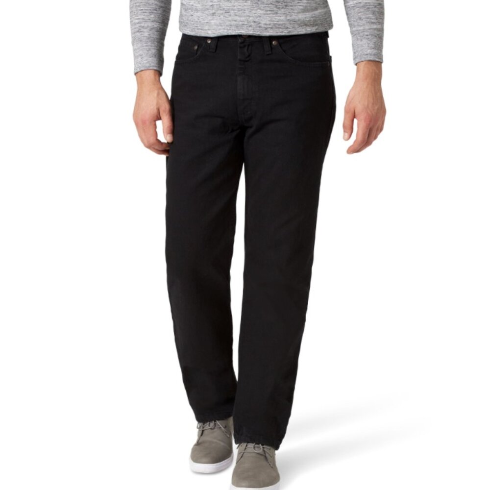 Wrangler Men's and Big Men's Relaxed Fit Jeans 38x30, Black
